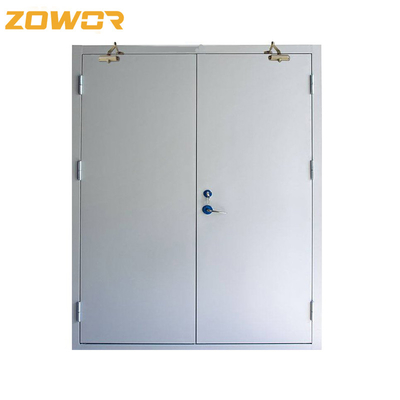 Customized Size 60/90 min 0.8/1.0 mm Galvanized Steel Fire Safety Door For Apartments
