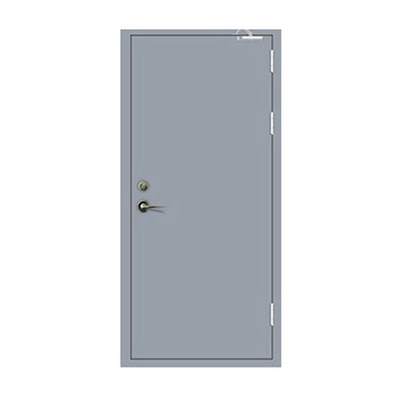 Customized Size 60/90 min 0.8/1.0 mm Galvanized Steel Fire Safety Door For Apartments
