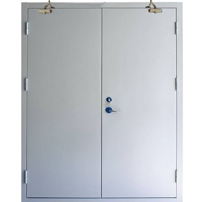 Customized Size 60/90 min 0.8/1.0 mm Galvanized Steel Fire Safety Door For Apartments